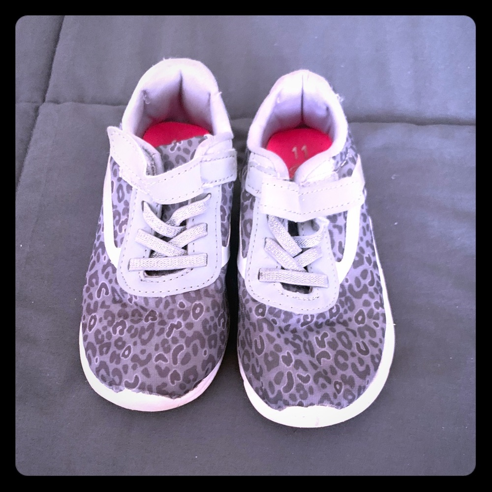 Grey cheetah girls sneakers